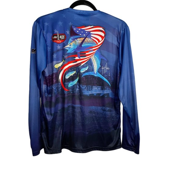 Guy Harvey Shirts Guy Harvey Mens Long Sleeve Fishing Daytona